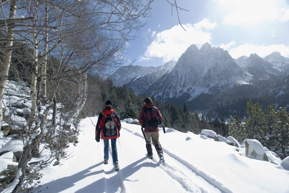 winter hiking in the beautiful aiguestortes i estany de sant maurici national park credit laurent sansen